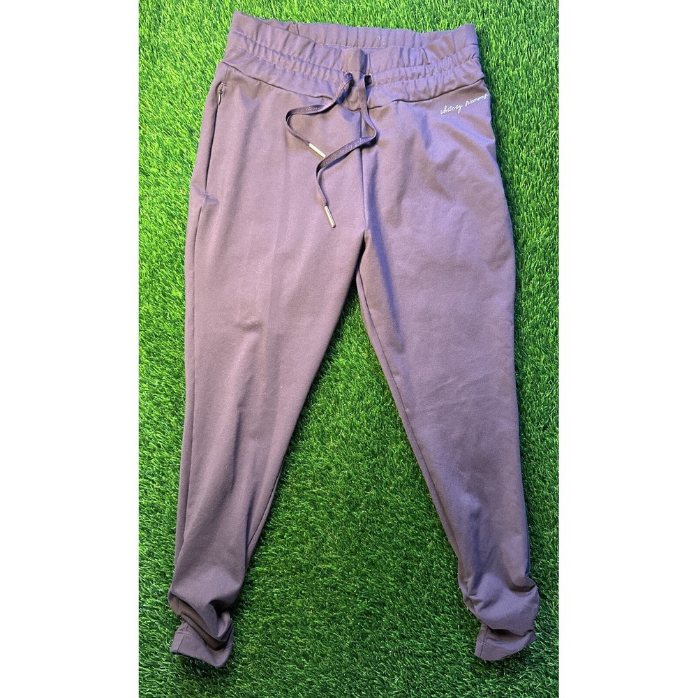 Gymshark Whitney Simmons Joggers Size S High Rise Bottoms Chocolate Brown